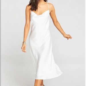 Show me Your Mumu Verona Cowl Dress - Ivory Medium